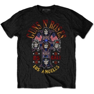 Guns N Roses - Cali '85 Uni Bl    S in the group MERCHANDISE / T-shirt / Hårdrock at Bengans Skivbutik AB (5542244r)