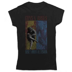 Guns N Roses - Use Your Illusion Lady Bl T-shirt in the group MERCHANDISE / T-shirt / Hårdrock at Bengans Skivbutik AB (5542290r)