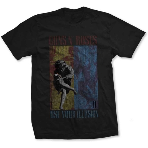 Guns N Roses - Use Your Illusion Uni Bl    S in the group MERCHANDISE / T-shirt / Hårdrock at Bengans Skivbutik AB (5542291r)