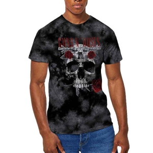 Guns N Roses - Flower Skull Uni Grey Dip-Dye    in the group MERCHANDISE / T-shirt / Hårdrock at Bengans Skivbutik AB (5542308r)