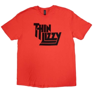 Thin Lizzy - Logo Uni Red T-Shirt in the group MERCHANDISE / T-shirt / Pop-Rock at Bengans Skivbutik AB (5542322)