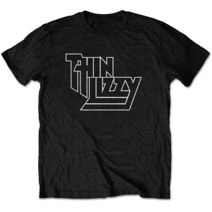 Thin Lizzy - Logo Uni Bl T-Shirt in the group MERCHANDISE / T-shirt / Hårdrock,Pop-Rock at Bengans Skivbutik AB (5542567r)