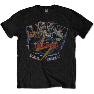 The Who - Vtge Usa Tour Uni Bl    S in the group MERCHANDISE / T-shirt / Pop-Rock at Bengans Skivbutik AB (5542604r)