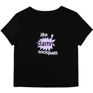 Olivia Rodrigo - Like A Damn Sociopath Lady Bl Crop Top: in the group MERCHANDISE / T-shirt / Pop-Rock at Bengans Skivbutik AB (5543174r)