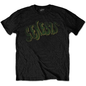 Genesis - Vintage Logo - Green Uni Bl  2Xl in the group MERCHANDISE / T-shirt / Pop-Rock at Bengans Skivbutik AB (5543334)