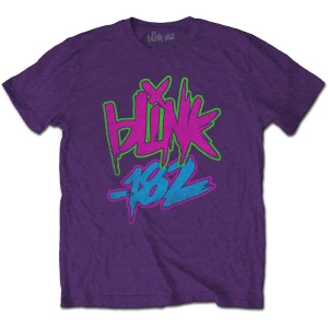 Blink-182 - Neon Logo Uni Purp in the group MERCHANDISE / T-shirt / Pop-Rock at Bengans Skivbutik AB (5543875r)