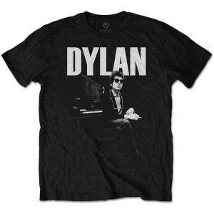 Bob Dylan - At Piano Uni Bl in the group MERCHANDISE / T-shirt / Pop-Rock at Bengans Skivbutik AB (5543900r)