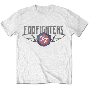 Foo Fighters - Flash Wings Uni Wht  in the group MERCHANDISE / T-shirt / Pop-Rock at Bengans Skivbutik AB (5543928r)