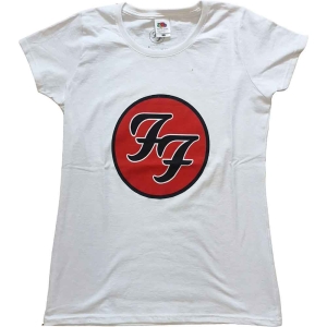 Foo Fighters - Ff Logo Lady Wht in the group MERCHANDISE / T-shirt / Pop-Rock at Bengans Skivbutik AB (5543931r)
