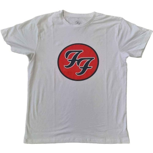 Foo Fighters - Ff Logo Uni Wht  in the group MERCHANDISE / T-shirt / Pop-Rock at Bengans Skivbutik AB (5543933r)