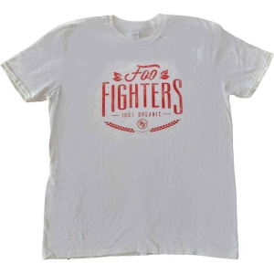 Foo Fighters - 100% Organic Uni Wht  in the group MERCHANDISE / T-shirt / Pop-Rock at Bengans Skivbutik AB (5543937r)