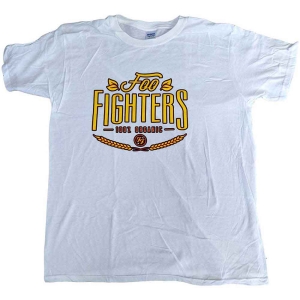 Foo Fighters - 100% Organic Uni Wht  in the group MERCHANDISE / T-shirt / Pop-Rock at Bengans Skivbutik AB (5543970r)