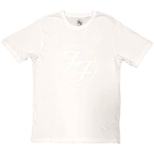 Foo Fighters - Ff Logo Hi-Build Uni Wht  in the group MERCHANDISE / T-shirt / Pop-Rock at Bengans Skivbutik AB (5543984r)