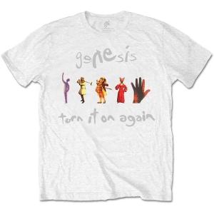 Genesis - Turn It On Again Uni Wht    S in the group MERCHANDISE / T-shirt / Pop-Rock at Bengans Skivbutik AB (5543992r)