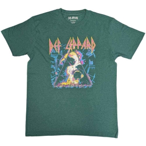 Def Leppard - Hysteria Album Art Uni Green  in the group MERCHANDISE / T-shirt / Hårdrock at Bengans Skivbutik AB (5544815r)