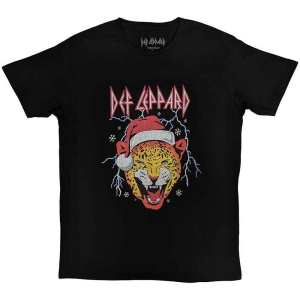 Def Leppard - Holiday Leppard Uni Bl  in the group MERCHANDISE / T-shirt / Hårdrock at Bengans Skivbutik AB (5544818r)