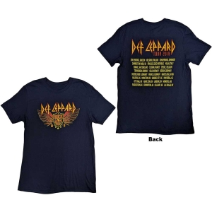 Def Leppard - Rock Of Ages Tour 2019 Navy  in the group MERCHANDISE / T-shirt / Hårdrock at Bengans Skivbutik AB (5544828r)