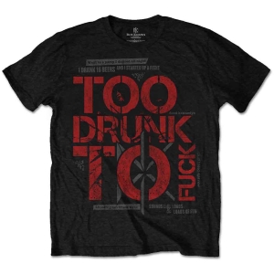 Dead Kennedys - Too Drunk Uni Bl  in the group MERCHANDISE / T-shirt / Punk at Bengans Skivbutik AB (5544833r)