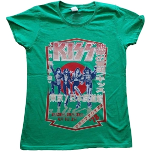 Kiss - Destroyer Tour '78 Lady Green in the group MERCHANDISE / T-shirt / Hårdrock at Bengans Skivbutik AB (5544861r)