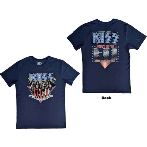 Kiss - Americana Uni Denim  in the group MERCHANDISE / T-shirt / Hårdrock at Bengans Skivbutik AB (5544886r)
