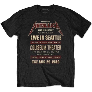 Metallica - Seattle '89 Uni Bl Eco  in the group MERCHANDISE / T-shirt / Hårdrock at Bengans Skivbutik AB (5544899r)
