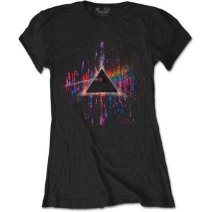 Pink Floyd - Dsotm Pink Splatter Lady Bl  in the group MERCHANDISE / T-shirt / Pop-Rock at Bengans Skivbutik AB (5545556r)