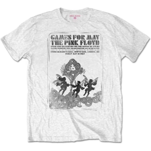 Pink Floyd - Games For May B&W Uni Wht  in the group MERCHANDISE / T-shirt / Pop-Rock at Bengans Skivbutik AB (5545599r)