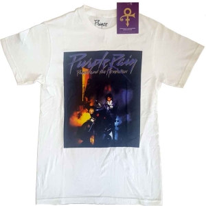 Prince - Purple Rain Square Uni Wht in the group MERCHANDISE / T-shirt / Pop-Rock at Bengans Skivbutik AB (5545753)