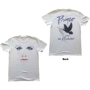 Prince - Faces & Doves Uni Wht  in the group MERCHANDISE / T-shirt / Pop-Rock at Bengans Skivbutik AB (5545864r)