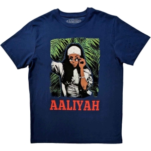 Aaliyah - Aaliyah Foliage Uni Denim  in the group MERCHANDISE / T-shirt / Hip Hop-Rap at Bengans Skivbutik AB (5546025r)
