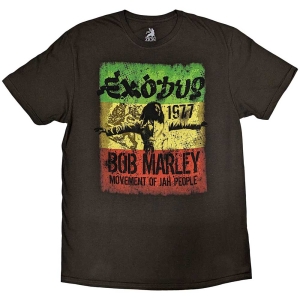 Bob Marley - Movement Uni Brown  in the group MERCHANDISE / T-shirt / Reggae at Bengans Skivbutik AB (5546028r)