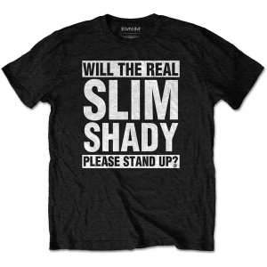 Eminem - The Real Slim Shady Uni Bl  in the group MERCHANDISE / T-shirt / Hip Hop-Rap at Bengans Skivbutik AB (5546055r)