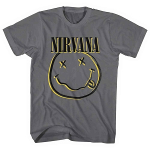 Nirvana - Inverse Happy Face Uni Char  in the group MERCHANDISE / T-shirt / Pop-Rock at Bengans Skivbutik AB (5546477r)