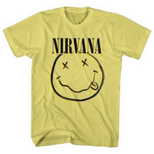 Nirvana - Inverse Happy Face Uni Yell  in the group MERCHANDISE / T-shirt / Pop-Rock at Bengans Skivbutik AB (5546478r)