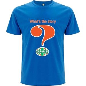 Oasis - Question Mark Uni Blue  in the group MERCHANDISE / T-shirt / Pop-Rock at Bengans Skivbutik AB (5546501r)