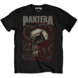 Pantera - Serpent Skull Uni Bl  in the group MERCHANDISE / T-shirt / Hårdrock at Bengans Skivbutik AB (5546641r)