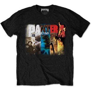 Pantera - Album Collage Uni Bl  in the group MERCHANDISE / T-shirt / Hårdrock at Bengans Skivbutik AB (5546642r)