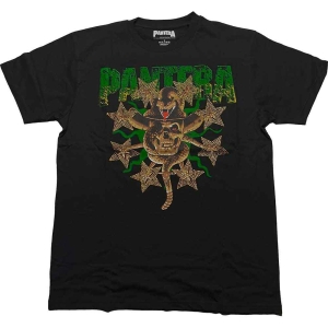 Pantera - Skull And Snake Diamante Uni Bl  in the group MERCHANDISE / T-shirt / Hårdrock at Bengans Skivbutik AB (5546649r)