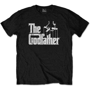 The Godfather - Logo White Uni Bl in the group MERCHANDISE / T-shirt / Film-Musikal at Bengans Skivbutik AB (5547058)