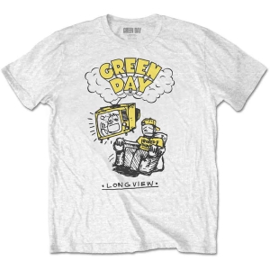 Green Day - Longview Doodle Uni Wht  in the group MERCHANDISE / T-shirt / Punk at Bengans Skivbutik AB (5547154r)