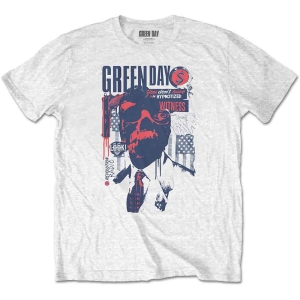 Green Day - Patriot Witness Uni Wht  in the group MERCHANDISE / T-shirt / Punk at Bengans Skivbutik AB (5547158r)