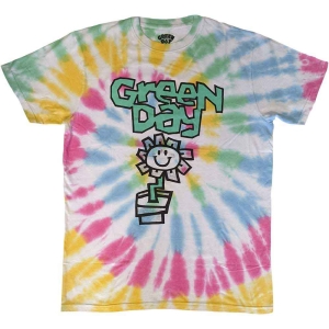 Green Day - Flower Pot Uni Wht Dip-Dye  in the group MERCHANDISE / T-shirt / Punk at Bengans Skivbutik AB (5547170r)