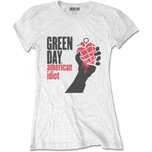 Green Day - American Idiot Lady Wht  in the group MERCHANDISE / T-shirt / Punk at Bengans Skivbutik AB (5547184r)