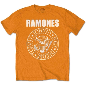 Ramones - Presidential Seal Boys T-Shirt Orange in the group MERCHANDISE / Merch / Punk at Bengans Skivbutik AB (5547630)