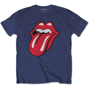Rolling Stones - Classic Tongue Boys T-Shirt Navy in the group MERCHANDISE / Merch / Pop-Rock at Bengans Skivbutik AB (5547695)