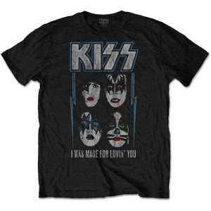 Kiss - Made For Lovin' You Boys T-Shirt Bl in the group MERCHANDISE / Merch / Hårdrock at Bengans Skivbutik AB (5548198)