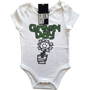 Green Day - Flower Pot Toddler Wht Babygrow in the group MERCH at Bengans Skivbutik AB (5548692r)