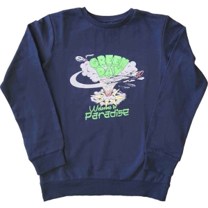 Green Day - Welcome To Paradise Boys Blue Sweatshirt in the group MERCHANDISE / Merch / Punk at Bengans Skivbutik AB (5548693r)