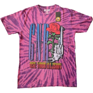 Guns N Roses - Uyi Pistol Boys T-Shirt Purp Dip-Dye in the group MERCHANDISE / Merch / Hårdrock at Bengans Skivbutik AB (5548712r)