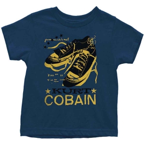 Kurt Cobain - Laces Toddler T-Shirt Navy in the group MERCHANDISE / Merch / Pop-Rock at Bengans Skivbutik AB (5548744r)